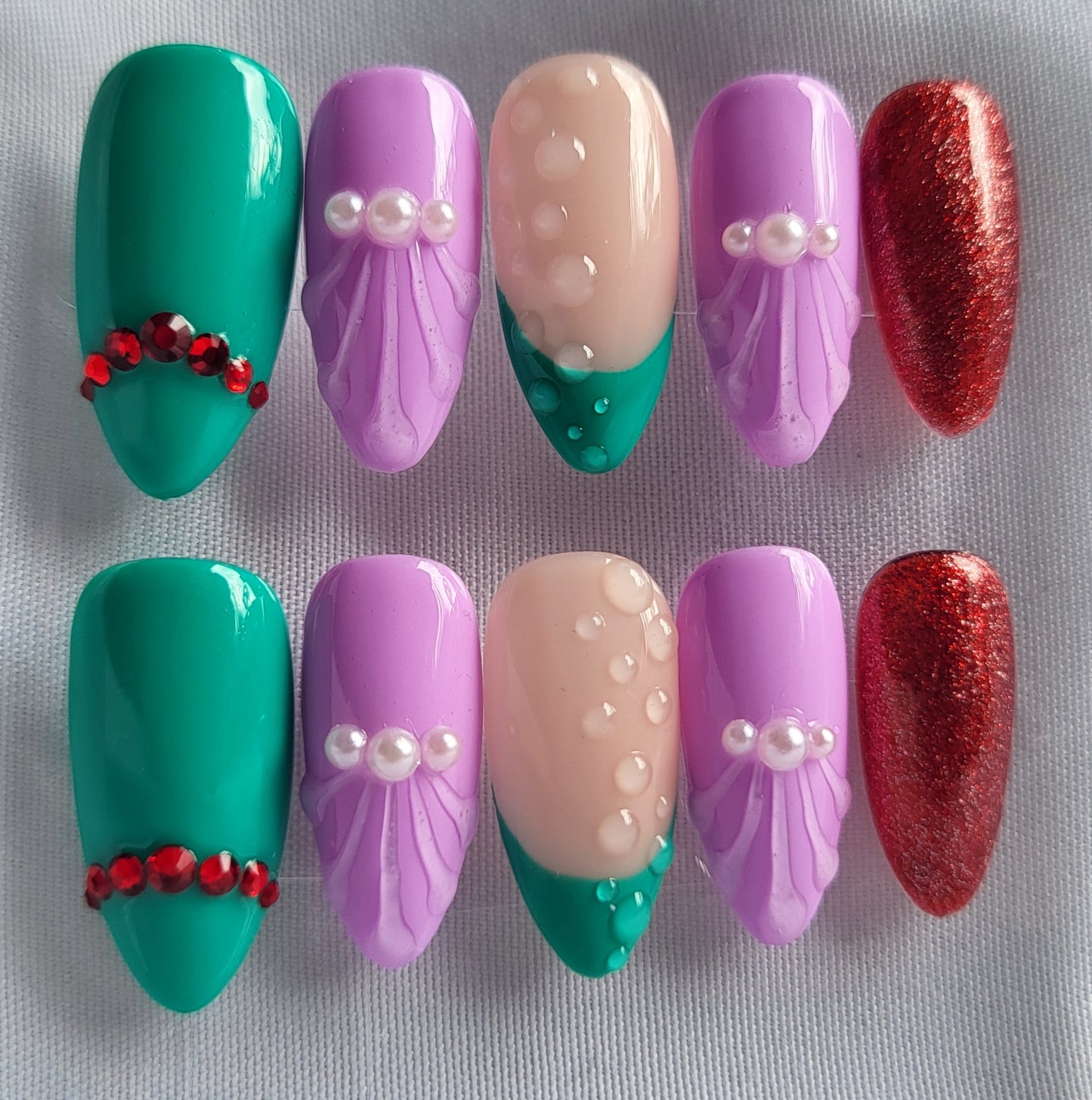 Création Nail Art – Princesse Ariel