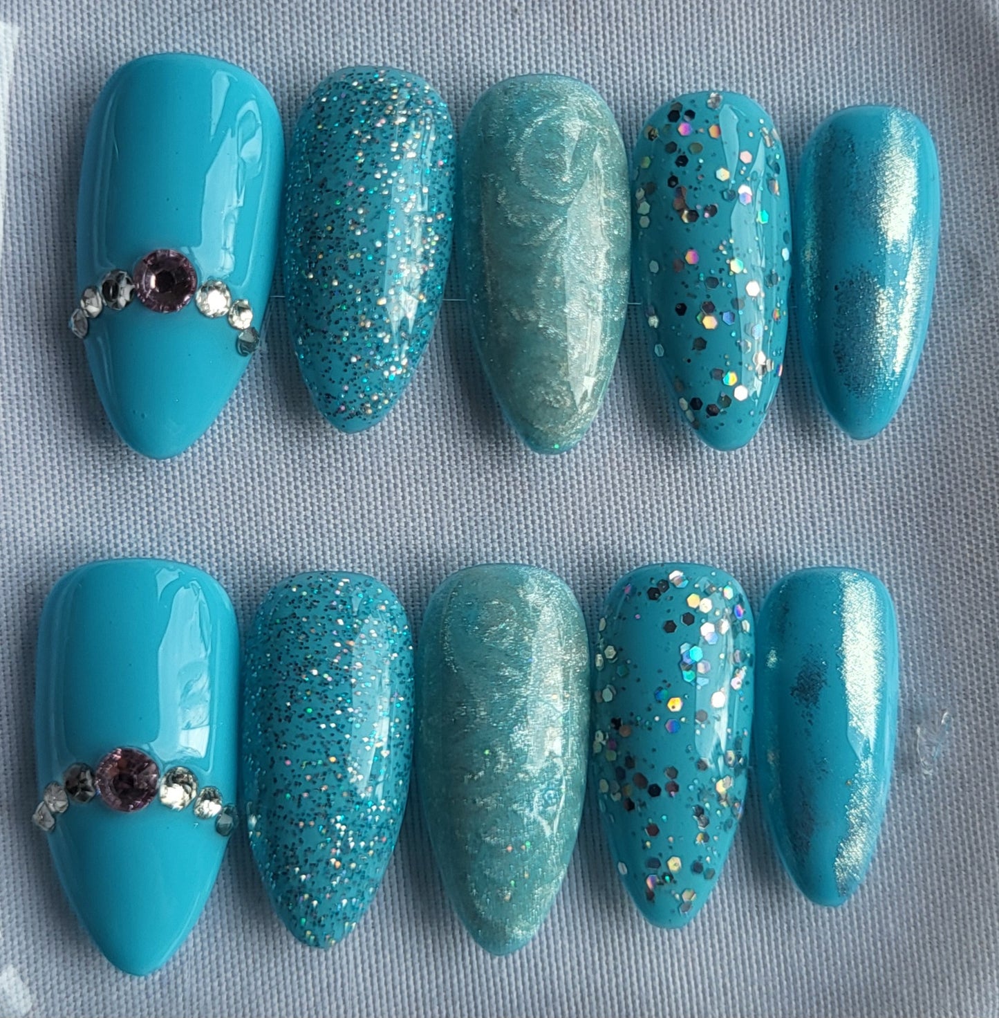 Création Nail Art Cendrillon