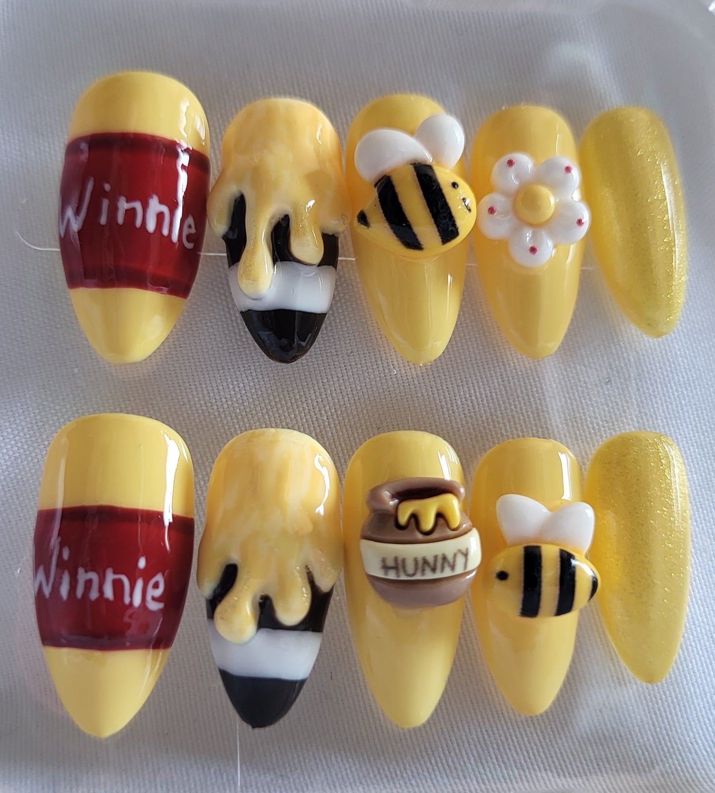 Faux Ongles Winnie l'Ourson - Collection Disney