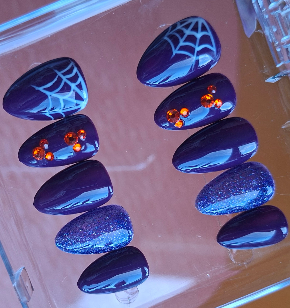 Création Court Nail Art - Halloween abyssale