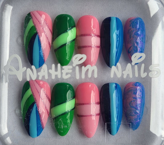 Création Nail Art les 3 fées de la Belle au Bois Dormant