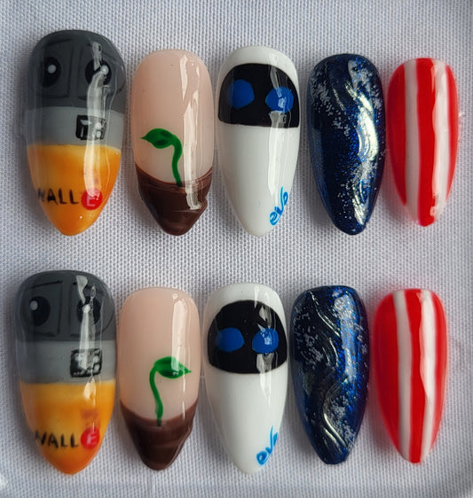 Création Nail Art Wall E