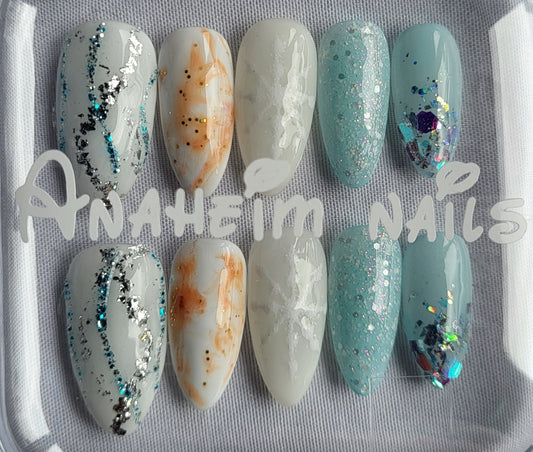 Création Nail Art Olaf