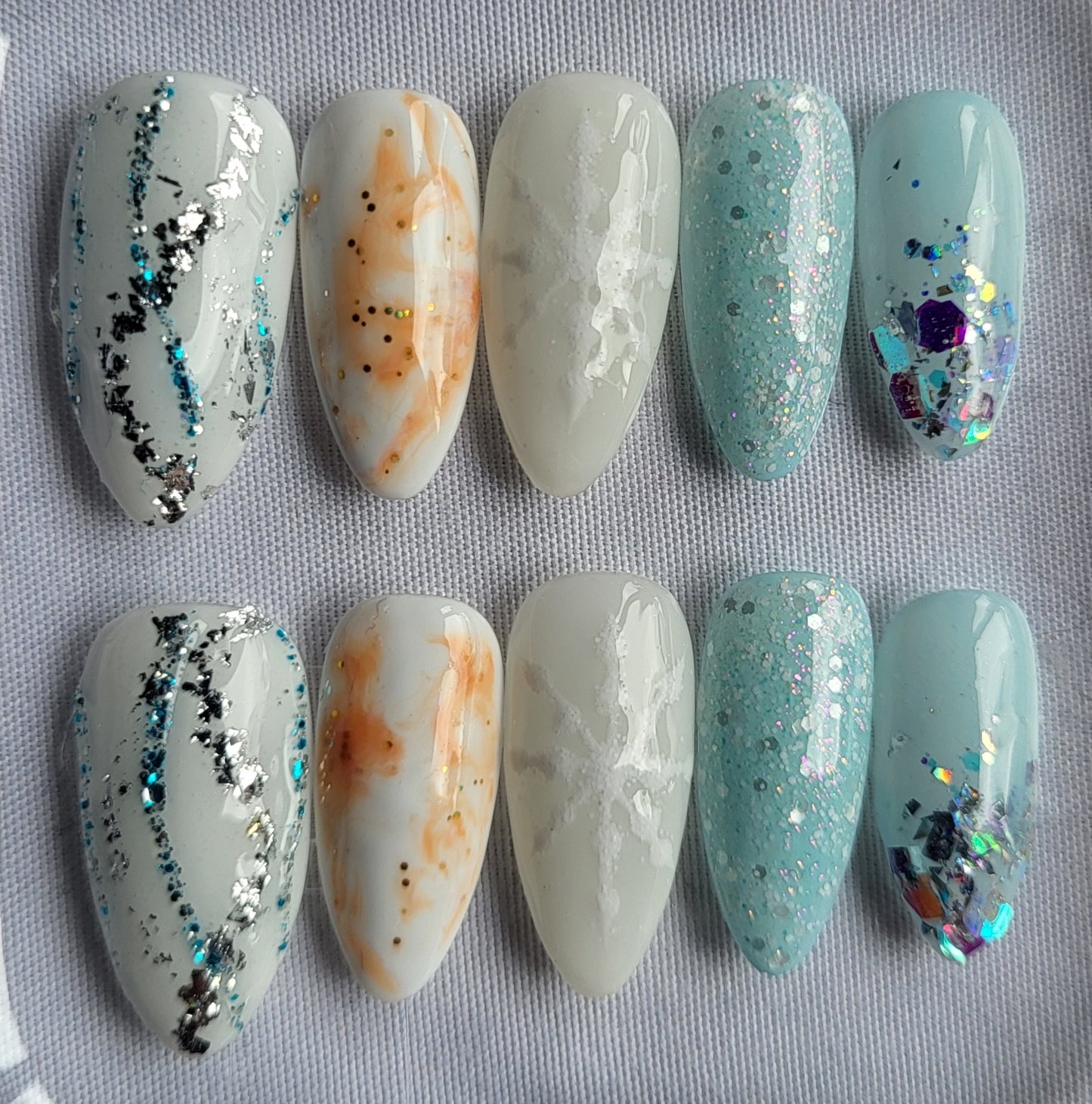 Création Nail Art Olaf