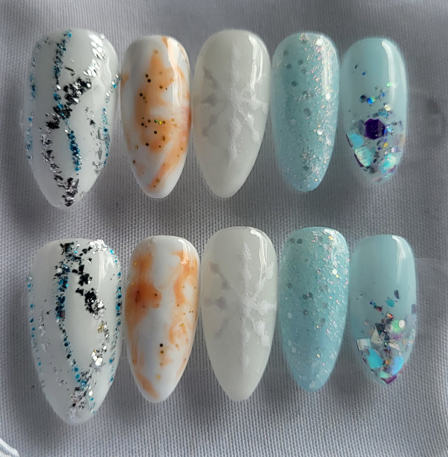 Création Nail Art Olaf