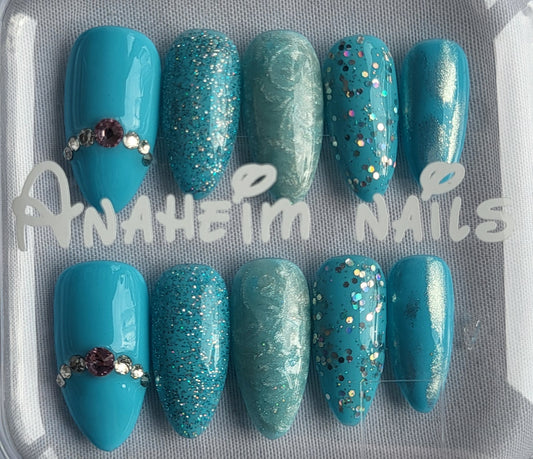 Création Nail Art Cendrillon