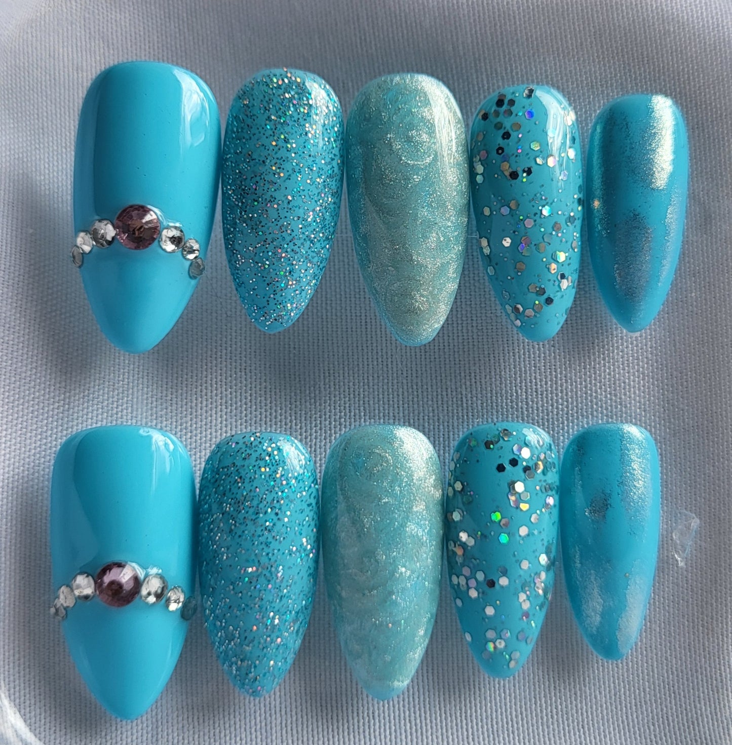 Création Nail Art Cendrillon