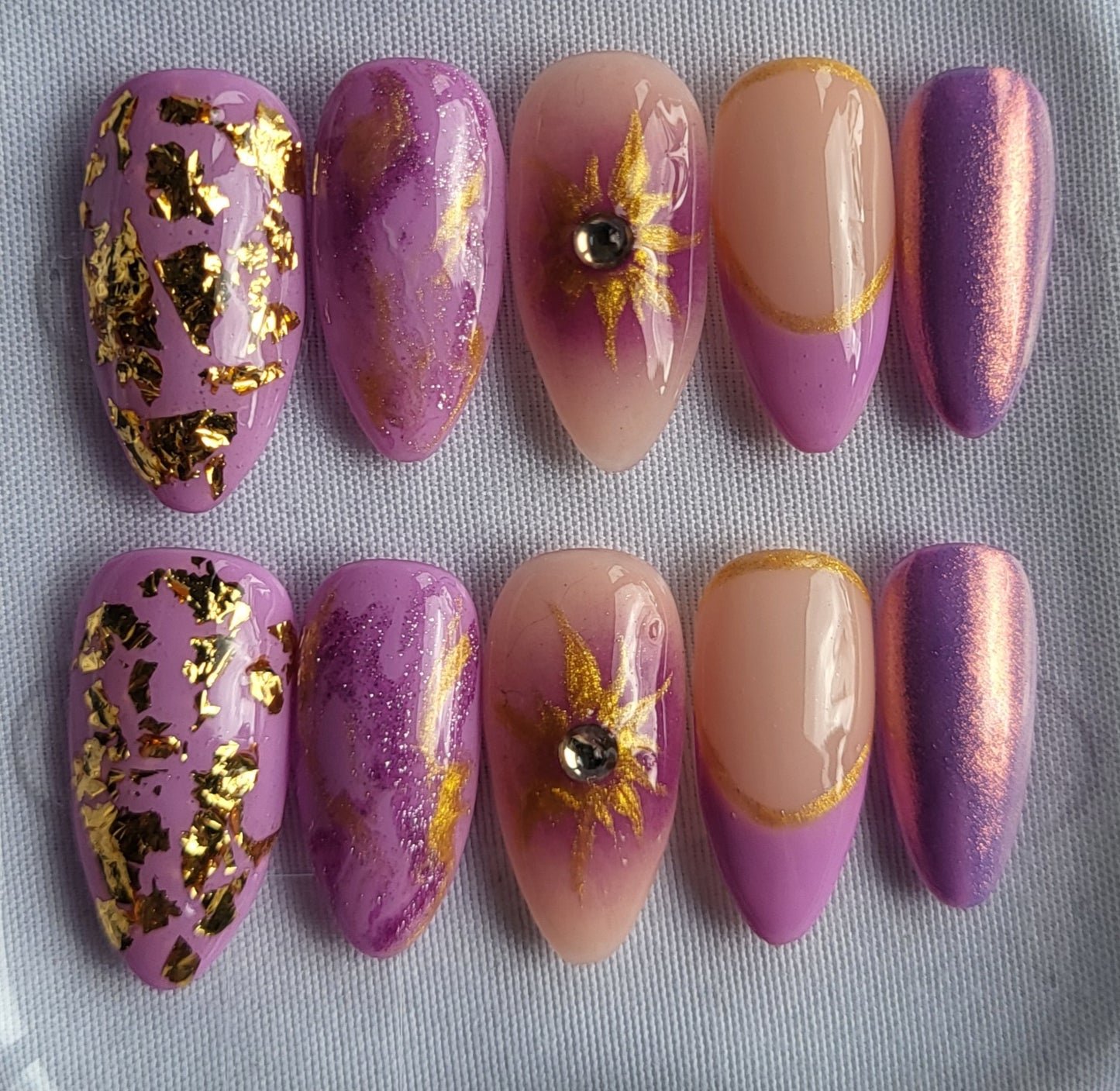 Création Nail Art Raiponce