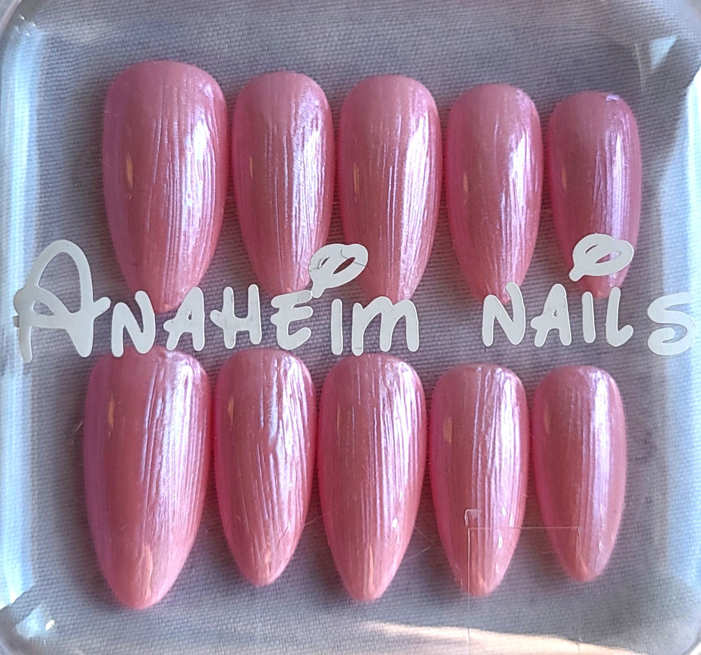 Création Nail Art - Rose Soirée Nacré & Irisé