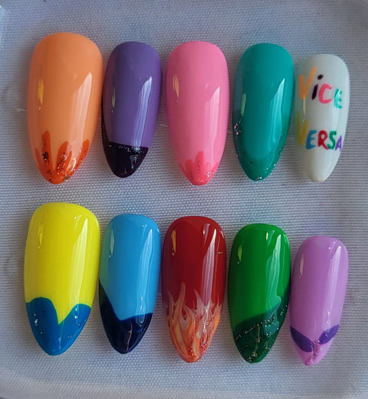 Création Nail Art Vice-Versa 2 – Émotions Pixar