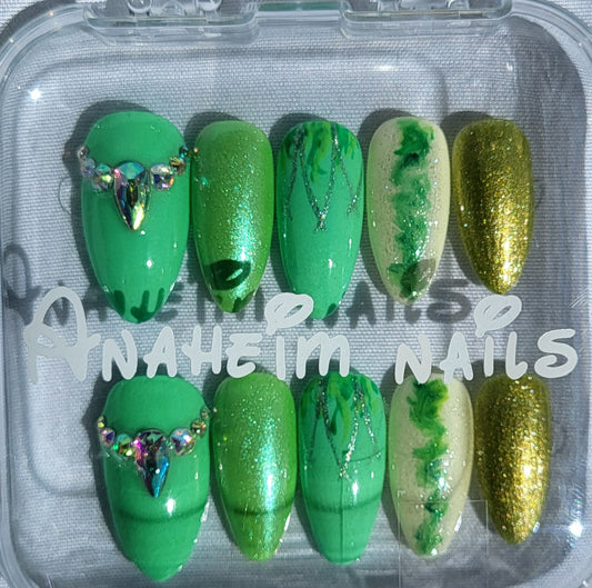 Création Nail Art Tiana – La Princesse et la Grenouille