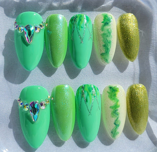 Création Nail Art Tiana – La Princesse et la Grenouille