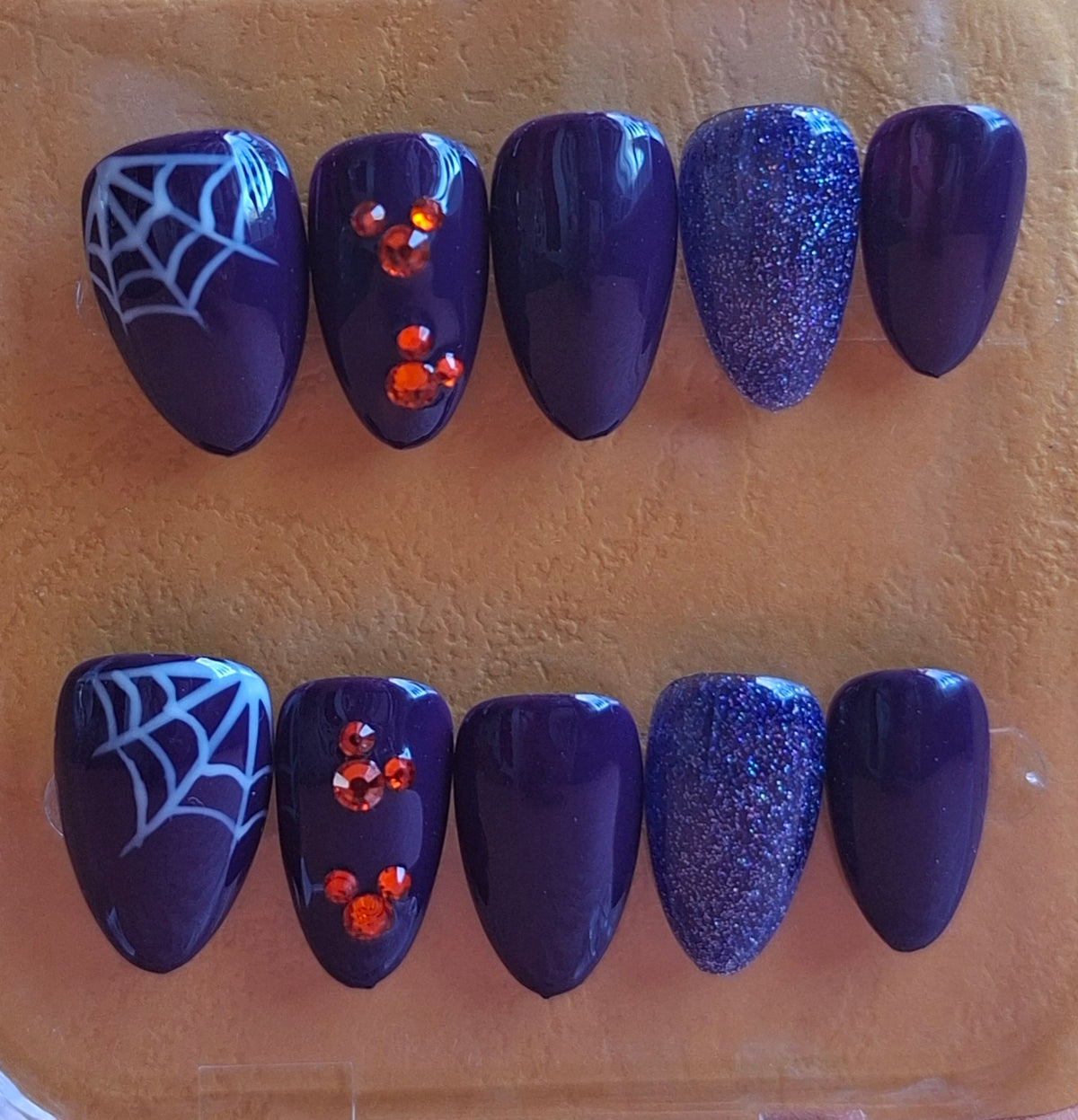Création Court Nail Art - Halloween abyssale