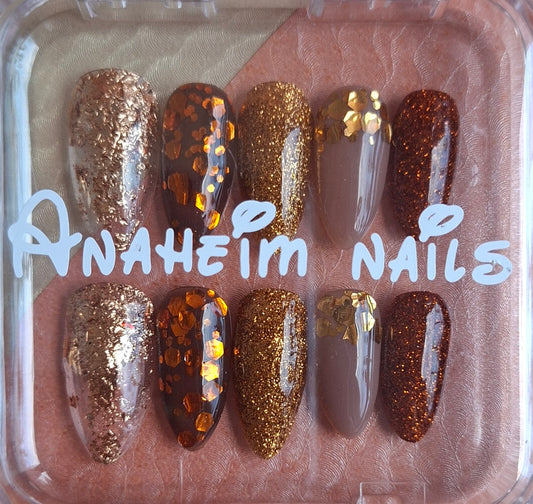 Création Automne Nails Art – Éclats de lueurs d'Automne