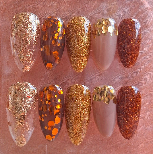 Création Automne Nails Art – Éclats de lueurs d'Automne